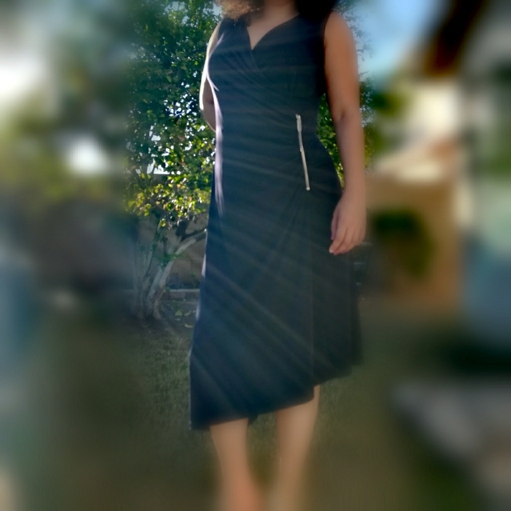 Chico's Knit Zipper Dress